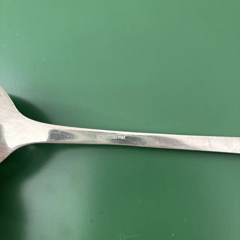 Huge 14 Inch Fiddle & Thread Pattern Basting Silver Plated Serving Spoon